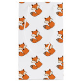 Reizender roter Fuchs Kleine Geschenktüte (Rückseite)