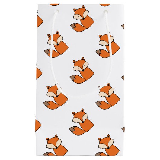 Reizender roter Fuchs Kleine Geschenktüte (Vorderseite)