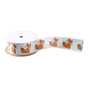Reizender roter Fuchs Satinband