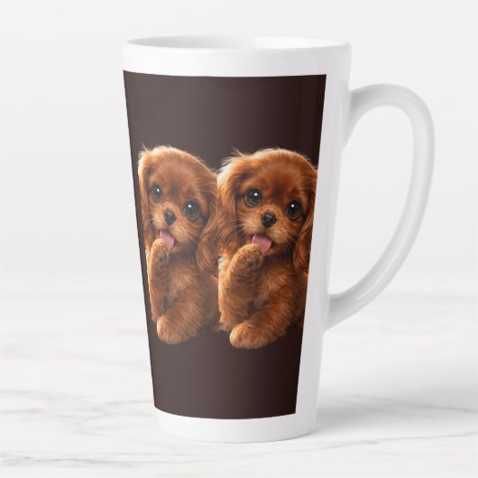 Reizender Ruby Cavalier Spaniel Milchtasse (Rechts)
