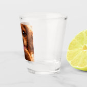 Reizender Ruby Cavalier Spaniel Schnapsglas (Rechts)