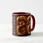 Reizender Ruby Cavalier Spaniel Tasse (VorderseiteRechts)