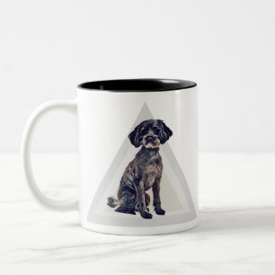 Reizender Schnoodle Hund Zweifarbige Tasse