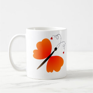 Reizender Sommerschmetterlingsentwurf Kaffeetasse