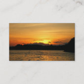 Reizender Sonnenuntergang Visitenkarte (Rückseite)