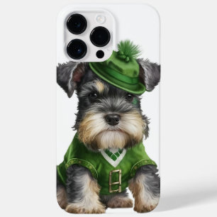 REIZENDER WATERCOLOR-SCHNAUZER-HUND IN GRÜN GEKLEI Case-Mate iPhone 14 PRO MAX HÜLLE