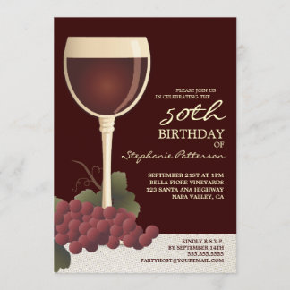 Reizender Wein u. Trauben-50. Einladung