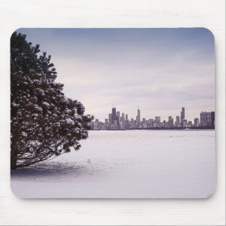 reizender Winter Chicago - mousepads