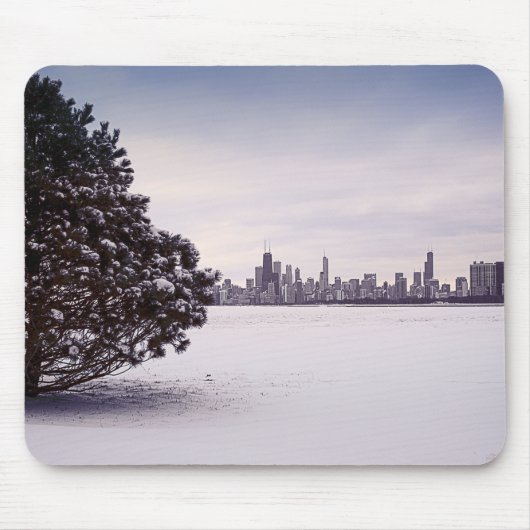 reizender Winter Chicago - mousepads (Vorne)