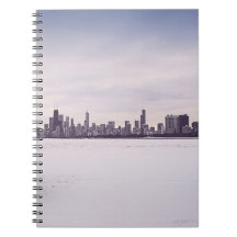 reizender Winter Chicago - Notizbuch