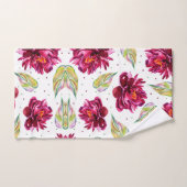 Reizendes BlumenAquarell Badhandtuch Set (Handtuch)