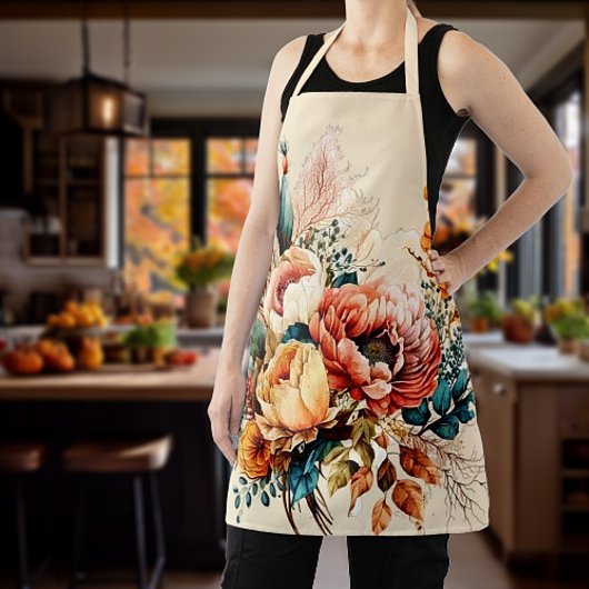 Reizendes Boho-Herbstbouquet Schürze