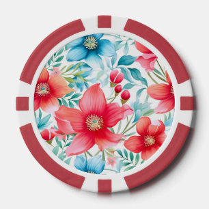 Reizendes Bouquet Ranya Muster-65292 Pokerchips