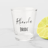 Reizendes Braut-Andenken Schnapsglas (Vorderseite)