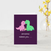 "Reizendes Dinos" - 'jemand Fräulein You' Karte (Gelbe Blume)