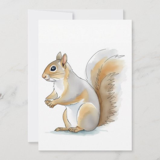 Reizendes Eichhörnchen Einladung (Vorderseite)