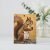 Reizendes Eichhörnchen Postkarte (Stehend Vorderseite)