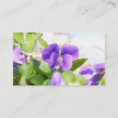 Reizendes Frühlings-Veilchen Visitenkarte (Rückseite)