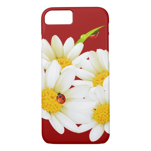 Reizendes Gänseblümchen und Marienkäfer iPhone 7 Case-Mate iPhone Hülle (Rückseite)