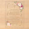 Reizendes Gold-Rosa-Blush-Blumen 1. Geburtstag Tau