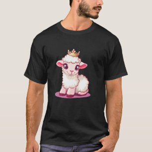 Reizendes Lamm mit Krone für einen königlichen Loo T-Shirt
