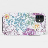 Reizendes Muster mit bunten Blumen Case-Mate iPhone Hülle (Rückseite (Horizontal))