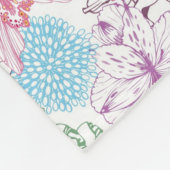 Reizendes Muster mit bunten Blumen Fleecedecke (Ecke)