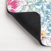 Reizendes Muster mit bunten Blumen Mousepad (Ecke)
