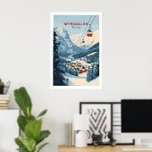 Reizendes Myrkdalen-Skiplakat 1 Poster (Heimbüro)