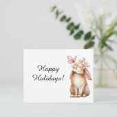 Reizendes Osterhäschen Postkarte (Stehend Vorderseite)