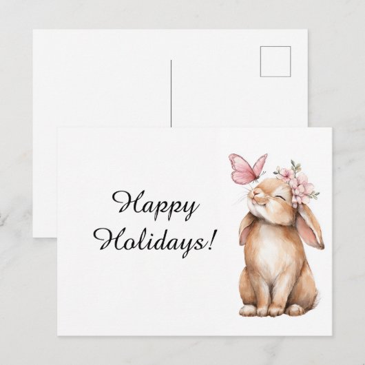 Reizendes Osterhäschen Postkarte (Vorne/Hinten)