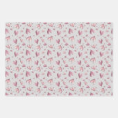 Reizendes pastellrosa Geschenkpapier Set (Vorderseite)