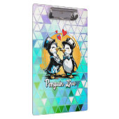 Reizendes Pinguin-Paar Klemmbrett (Rechts)
