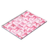 Reizendes rosa Bogenmuster Notizblock (Linke Seite)