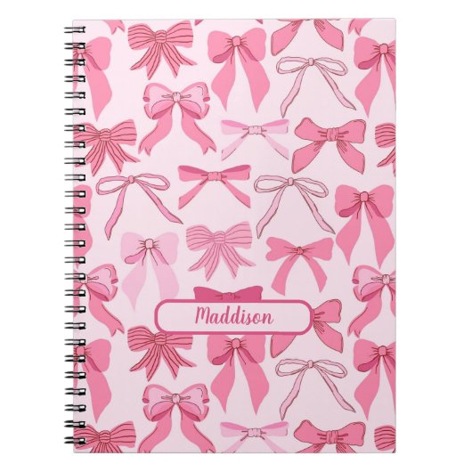 Reizendes rosa Bogenmuster Notizblock (Vorderseite)