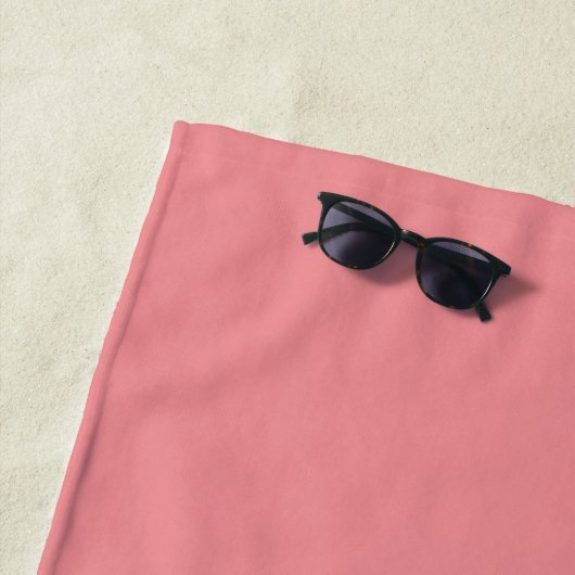 Reizendes Rosa Vollton Strandtuch (Beispiel)