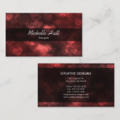 Reizendes Rot Visitenkarte (Vorne/Hinten)