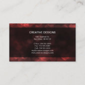 Reizendes Rot Visitenkarte (Rückseite)