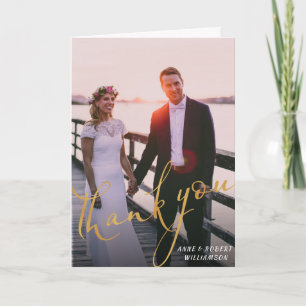 reizendes Skript Wedding danken Ihnen zu Dankeskarte