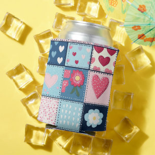 Reizendes süßes Patchwork-Design Dosenkühler