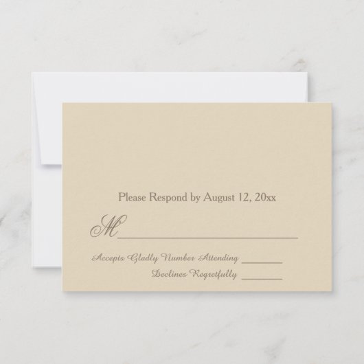 Reizendes tropisches Warte-UAWG RSVP Karte (Rückseite)