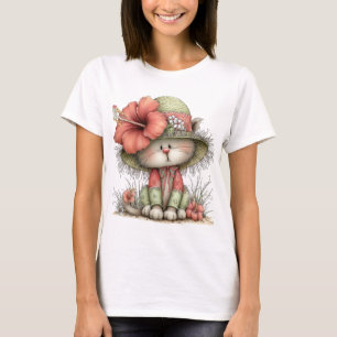 REIZENDES, VERWUNDERLICHES SOMMERLICHES KITTY-KATZ T-Shirt