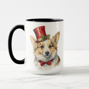 REIZENDES WEIHNACHTSFEIERTAG WELSH CORGI TASSE