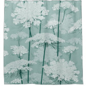 Reizendes Weiß der Königin-Annes der Spitze-| + Duschvorhang (Vorderseite)