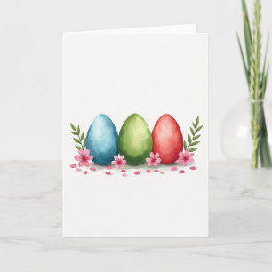 Reizvolle bemalte Frühlingskarte Karte
