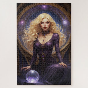 Reizvolle blonde Wahrsagerin Puzzle