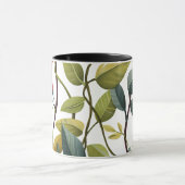 Reizvolle Blumenprint-Kaffeetasse Tasse (Zentrum)