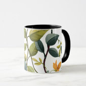 Reizvolle Blumenprint-Kaffeetasse Tasse (VorderseiteRechts)