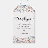 Reizvolle Bunte Florale Hochzeitsdankeschön-Karten Geschenkanhänger (Vorderseite)