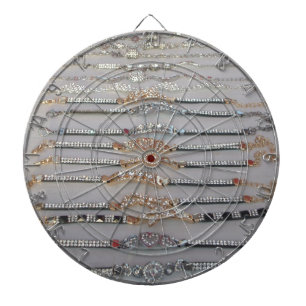 Reizvolle Diamind-Schmuck Herz-Design Kunstkollekt Dartscheibe